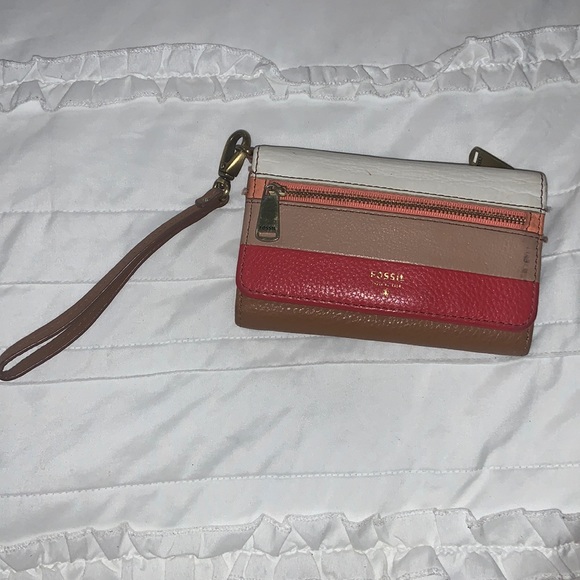 Color block Fossil wallet / wristlet - Picture 1 of 9